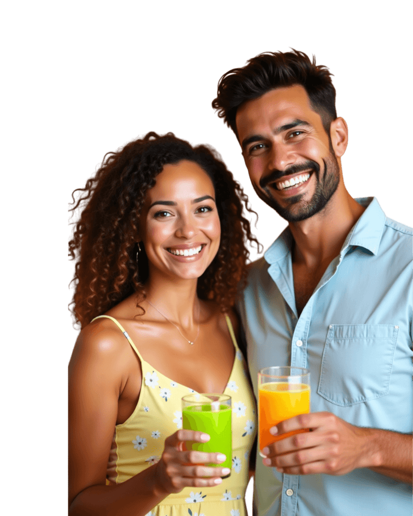 Familia saludable con suplementos naturales Sánate Perú